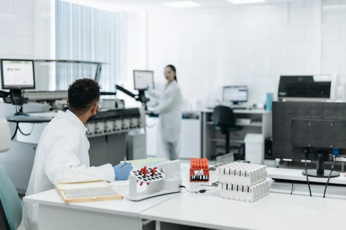 Specialists working together in a technical environment